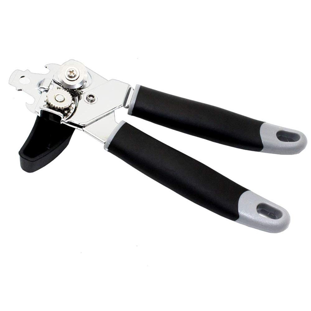 Apriscatole Apriscatole Manuale Bordo Liscio Apriscatole Manuale Cucina Manuale Apriscatole Multifunzionale Apriscatole Manuale (Color : Black, Size : One Size) (Black One Size)