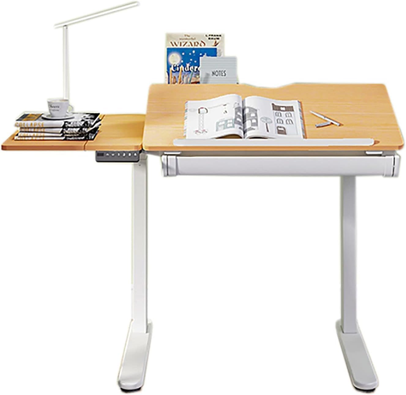 Genérico Mesas de Dibujo Mesa de Pintura Mesa elevadora eléctrica Mesa de Pintura inclinable Escritorio de diseñador Mesa de Trabajo Mesa de Estudio de Arte para Dibujo (Color: Natural, Tamaño: 120x6