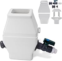 Vista 1 de Sistema de recolección de agua de lluvia, desviador de lluvia para bajantes estándar de 2 x 3 pulgadas y 3 x 4 pulgadas, con espiga de PVC 34