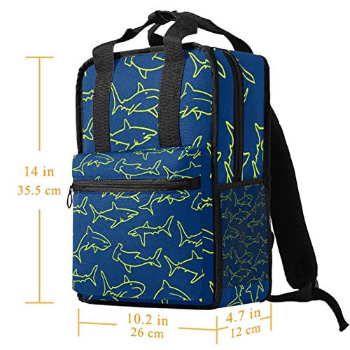 Sac à dos garçons motif requins ajustable pour soulager les épaules