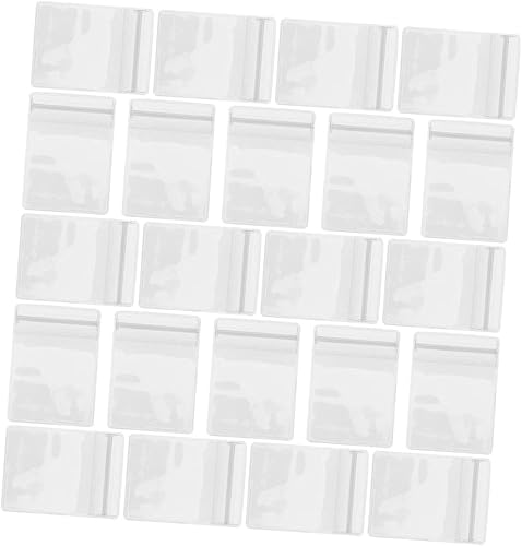 VILLCASE Bolsa de joyería 100pcs Pvc bolsas selladas cierre de cremallera para pendientes collares almacenamiento organizado para viajes y compras