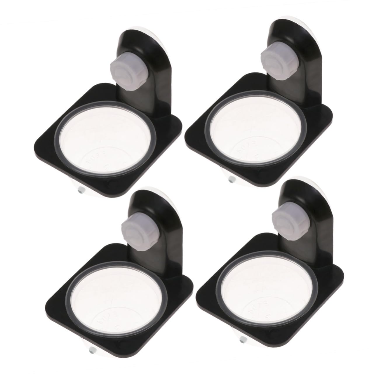 BESPORTBLE 3 Set di Mangiatoie per Gechi Habitat Materiale Robusto Mangiatoia per Rettili da Parete Salvaspazio Facile da Pulire per Rettili 4 Pezzi*3
