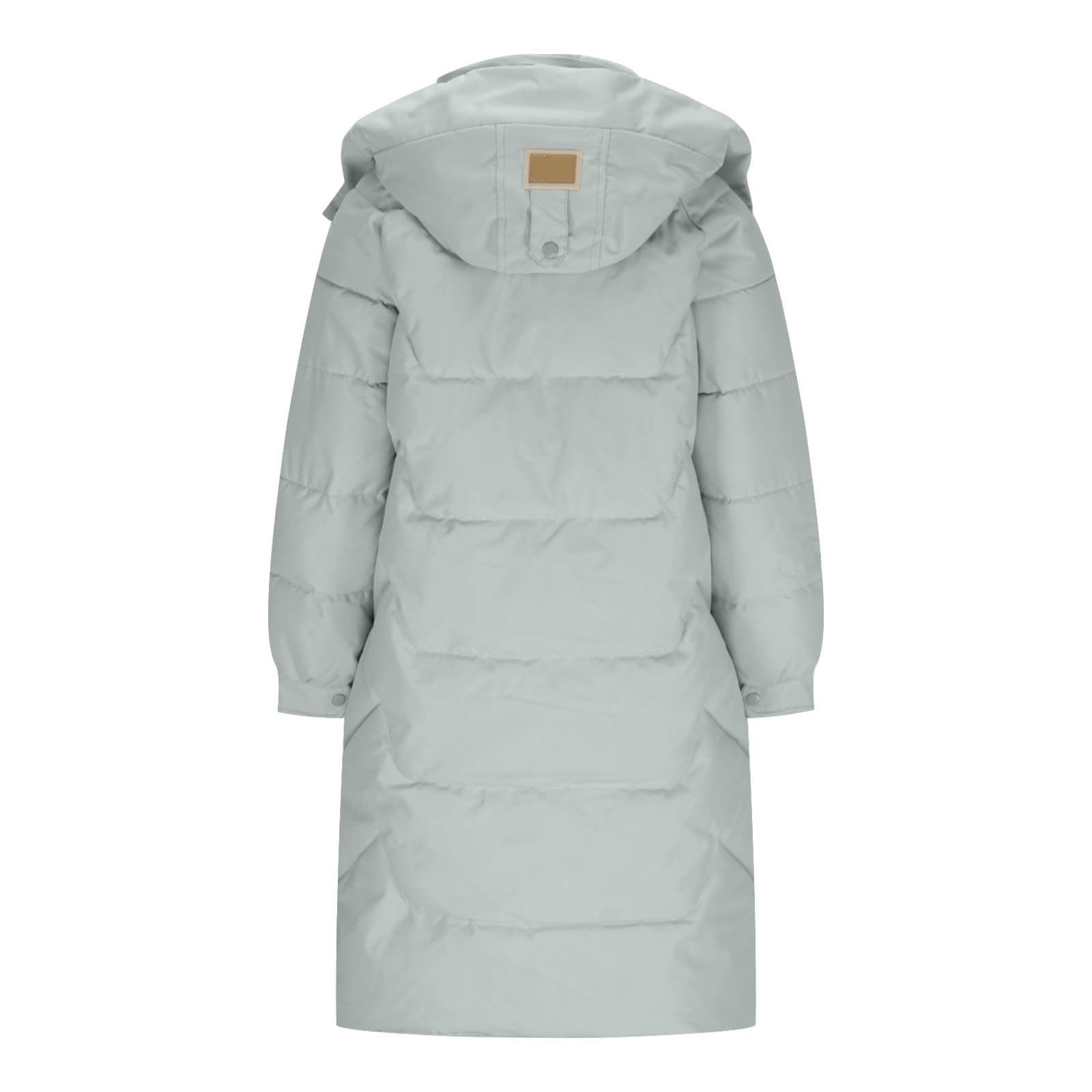 Piumino leggero da donna Piumino Lungo con Cappuccio Ripiegabile Piumini 100 Grammi Ripiegabile Imbottito Piumini con Cappuccio Invernale Antivento Taglie Forti Cappotto da Donna Mezza Stagione