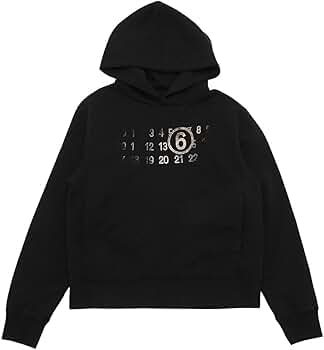 [MM6 Maison Margiela] ブランドロゴ長袖フーディー Amazon.co.jp: [エムエムシックス]メゾンマルジェラ パーカー