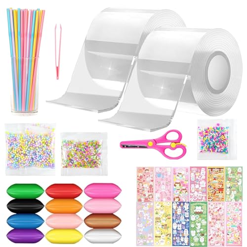 Xsybegdlk Nano Tape Bubbles Set 41 Teilig DIY Bastelset mit Pumpe
