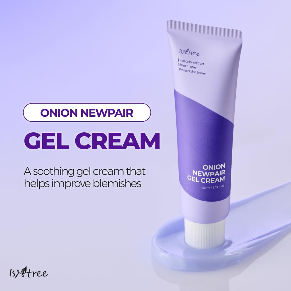 IsNtree Onion Newpair Gel Cream 50ml 1.69 fl.oz - Soothing Care | 3‑Layer Hyaluronic Acid| Moisturizing | 71 % Red Onion Extract | Non-Sticky & Non-Greasy l Skin hydration I Korean Skincare - Image 2