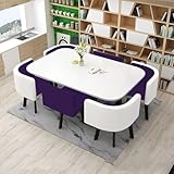 Facile à assembler et peu encombrant : cette chaise de salle à manger dispose d'un design intuitif qui facilite l'installation. Malgré sa construction robuste, la chaise est légère et facile à déplacer, assurant qu'elle ne prendra pas trop de place tout en améliorant la fonctionnalité générale de votre salle à manger. Parfait pour tout style de décoration d'intérieur.