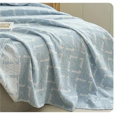 Couverture en mousseline coton multicolore lit et canapé