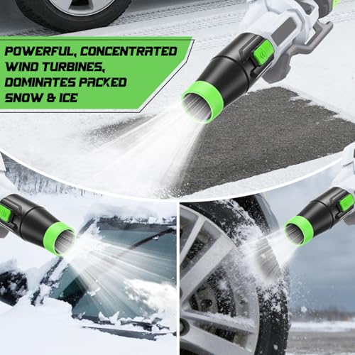 Uniqwamo Car Drying Nozzle Compatible for EGO Leaf Blower Nozzle Work for 530 575 580 615 650 765 670 Models - Scratch Protection, Concentrated Airflow, Removing Packed Snow & Wet Leaves by Uniqwamo - Image 2