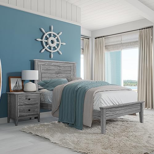 Grain Wood Furniture Greenport Solid Wood Platform Bed, Twin Size,