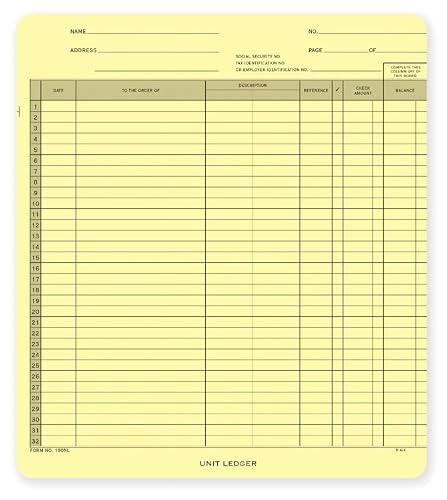 General Disbursement Ledger 9 1/2 x 10 3/4" Qty 25