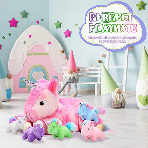 Sumind Mommy Unicorn Plush, Stylish Style, Pink - image 6