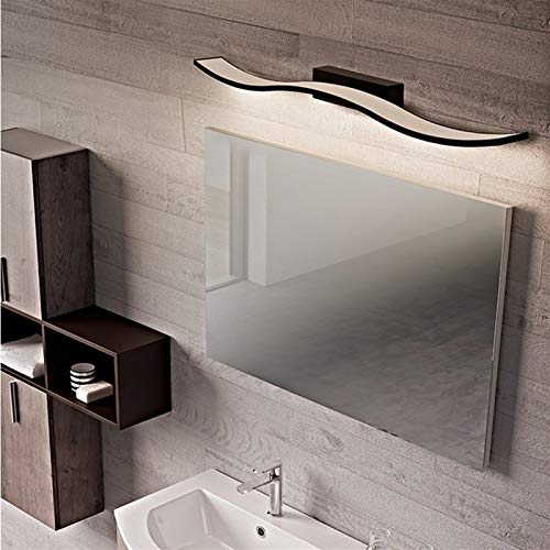 Applique murale moderne Nero de 40cm avec lumière blanche pour chevet décor et miroir