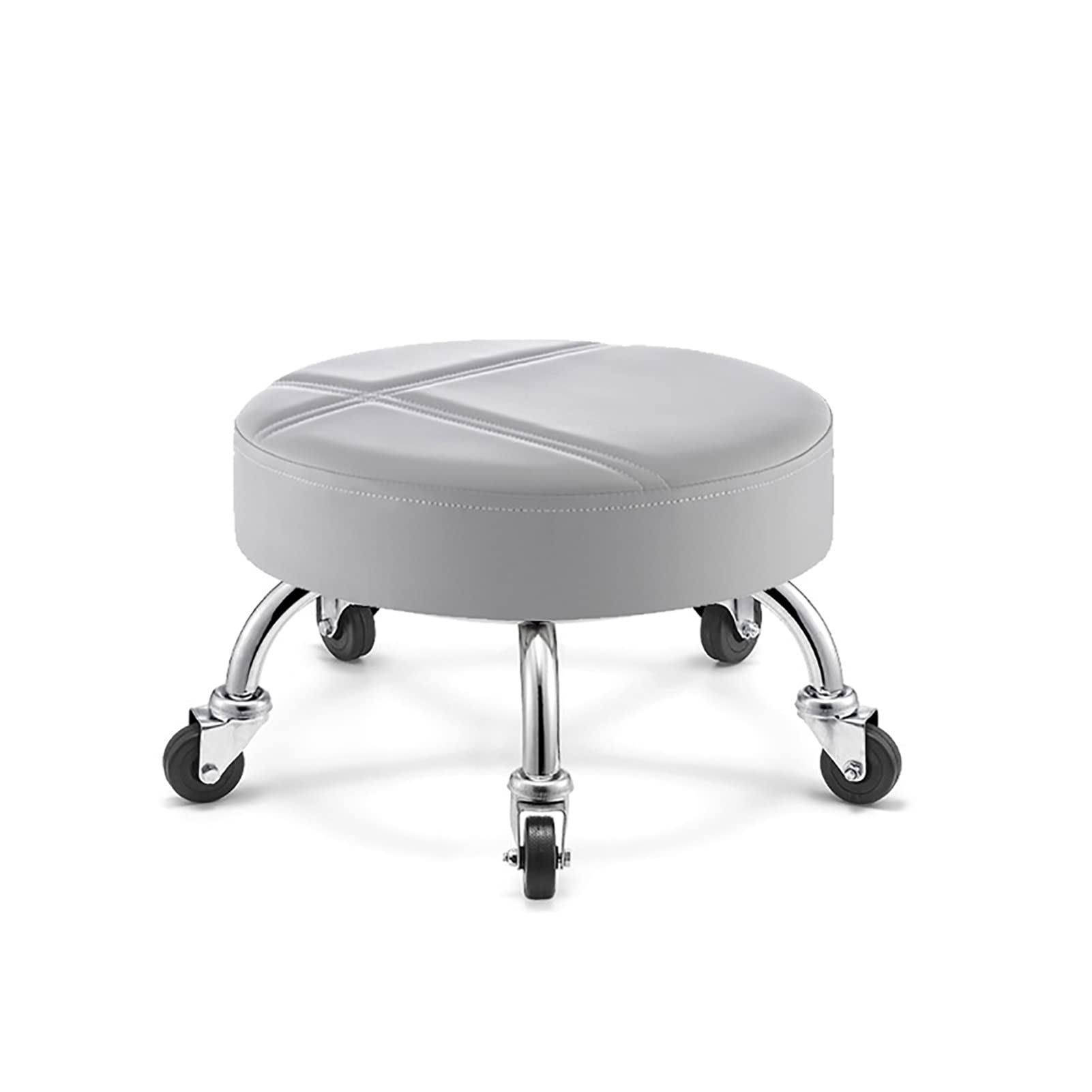 Sgabello Girevole Con Ruote - Base Bassa Per Casa O Ufficio - Foto 12