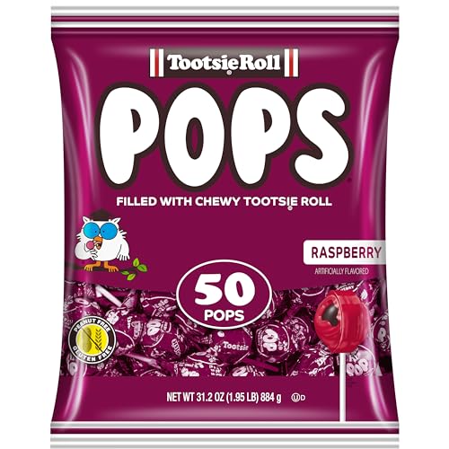 Tootsie Pops Raspberry Single Flavor Bag
