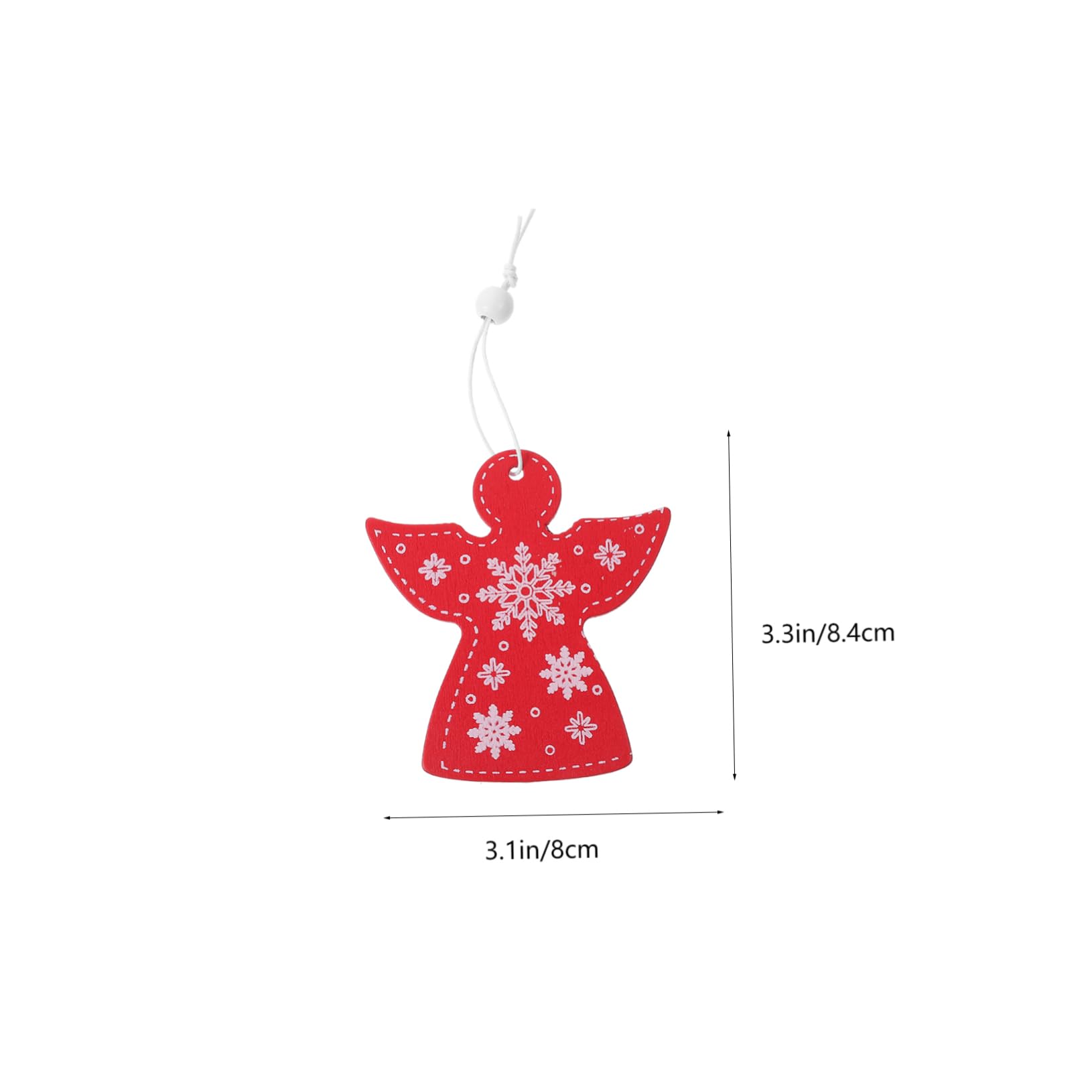 SEWACC 80piezas Adornos Colgantes De Ángel De Madera Para Decoración Navideña Para Árbol De Navidad Decoración De Invierno Colgantes De Madera Para Creación De Navideño