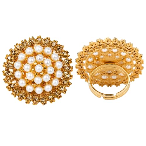 Floral Adjustable Ring for Rakhi-image-20
