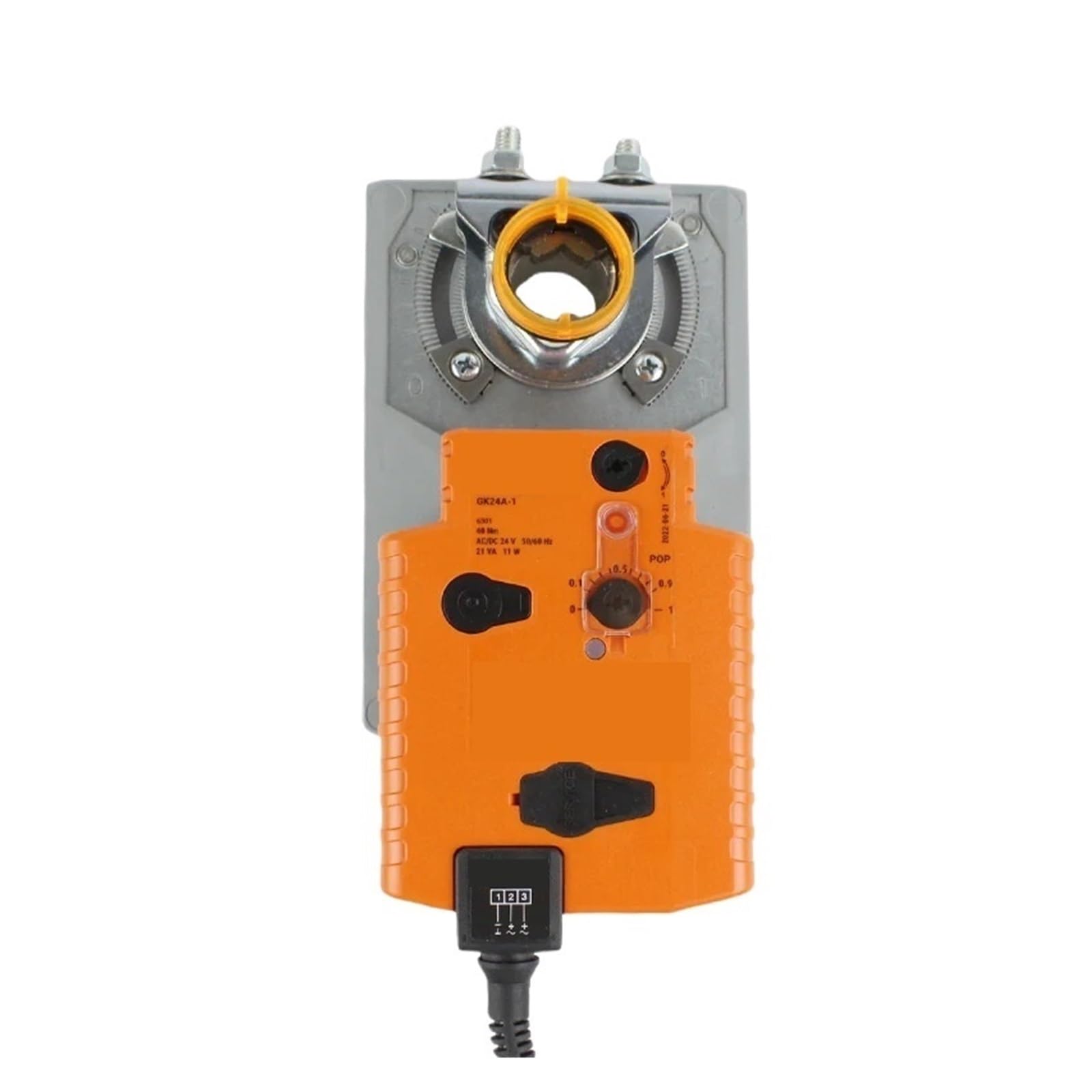 Actionneur d'amortisseur rotatif, actionneur d'amortisseur GK24A-1 40NM 150s ressort de rappel AC/DC 24V moteur de contrôle de flux d'air CVC ouvert et fermé