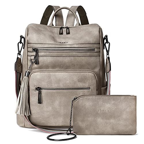 Image of Shrrie Vegan Leather Backpack Purse for Women with Adjustable Shoulder Bag