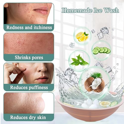 Bol facial récipient pour le visage bain : bac silicone pliable réutilisable maison - 8