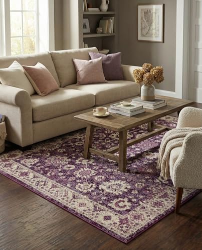 Tapete rectangular Rugs.com 8x10 pies morado miniatura 1