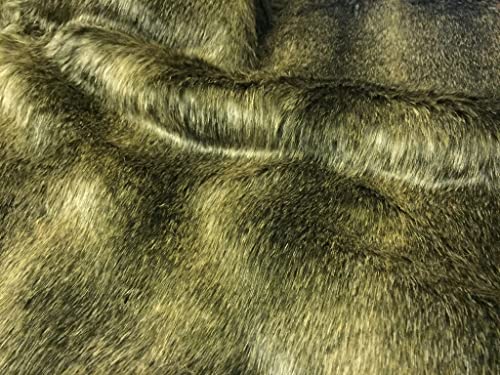 Tissu fausse fourrure raton laveur haut de gamme pour couture et plaid