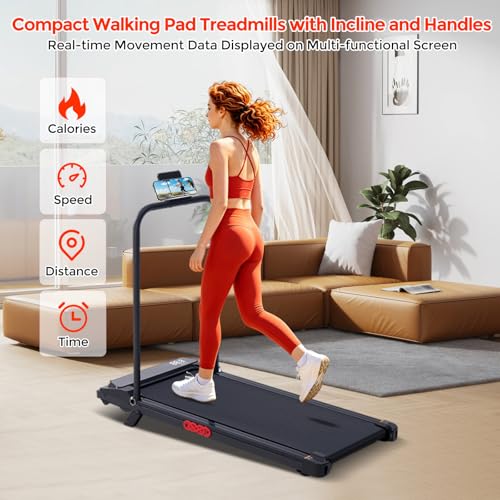 Image of Portable Walking Pad Treadmill for Exercising, Model HG002