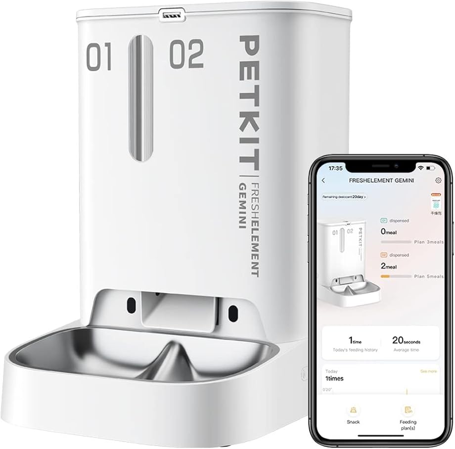 Distributore automatico cibo gatti petkit 5l FRESH ELEMENT GEMINI