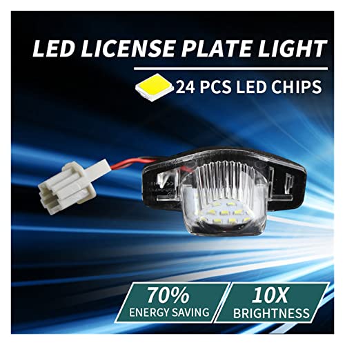 Evita multas por luz fundida con los plafones de matrícula LED Canbus anti error para coche 3