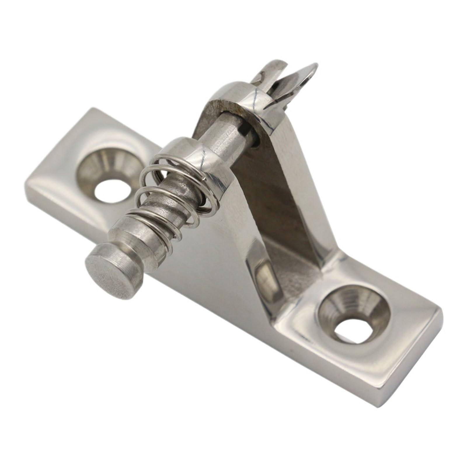 Ehfqpjybbo Pin Flat 316 Stainless 90° Flat Curved Deck Hinge Marine Boat Top Fittings Pin With Bolt Screw 1Pcs(Pin Flat)