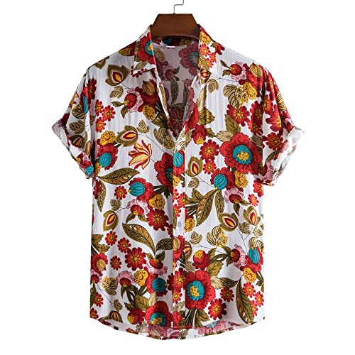 Chemise hawaïenne anti-transpiration à manches courtes pour rester frais en soirée de vacances