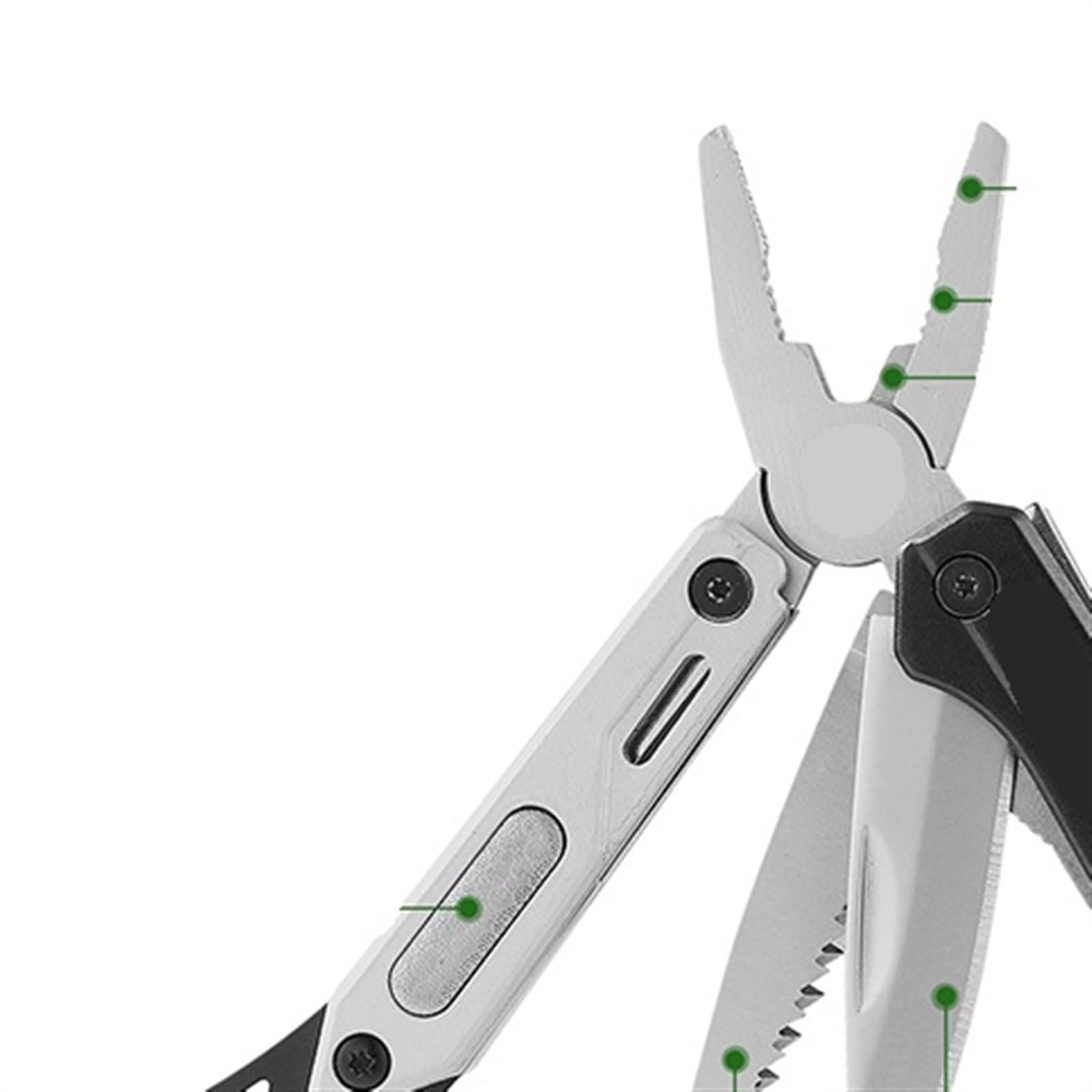 JINGYAN Szczypce Tool Pocket Knife With Screwdriver, Self-locking Multitool Pliers