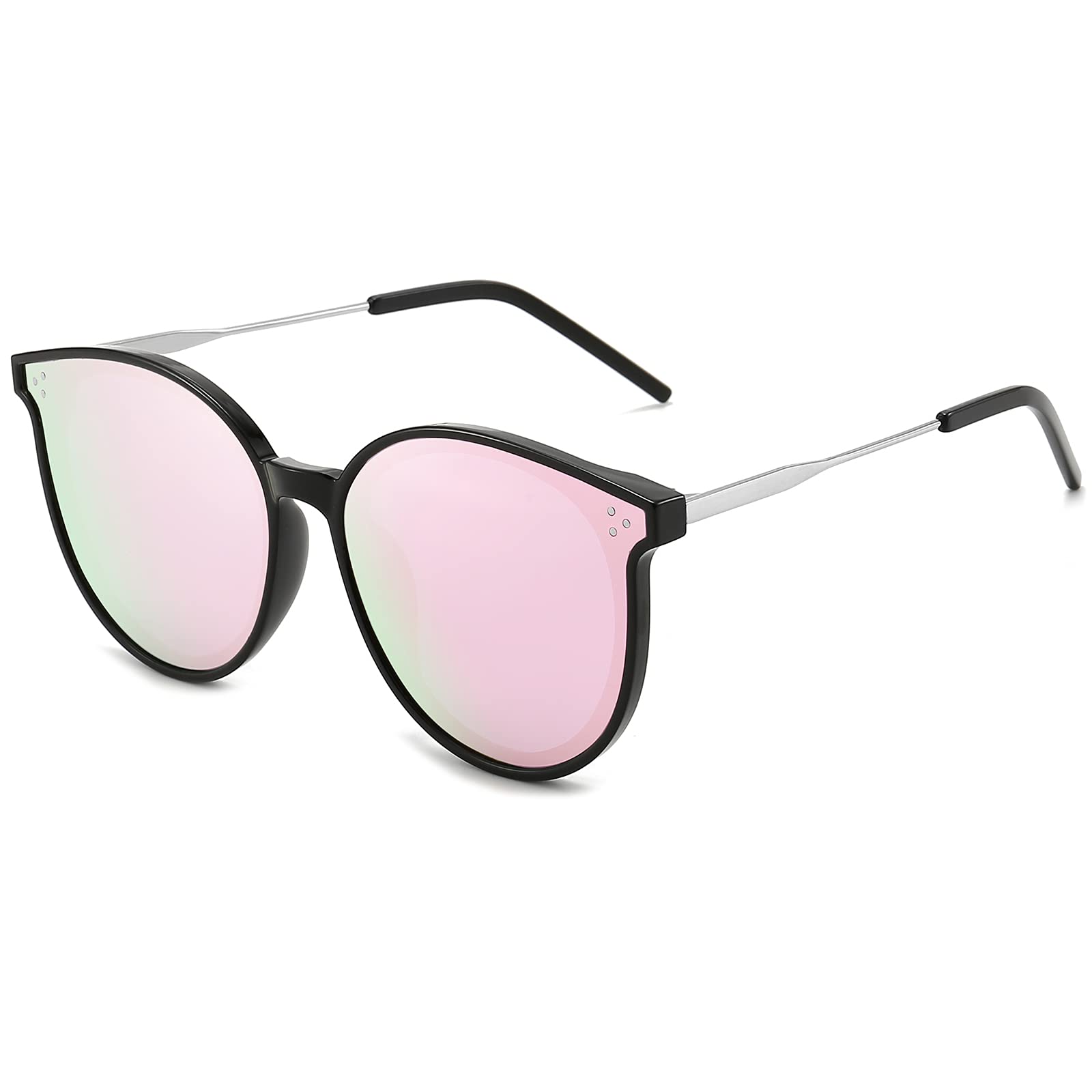 Dollger Round Polarized cat eye sunglasses for women men fashion shades
