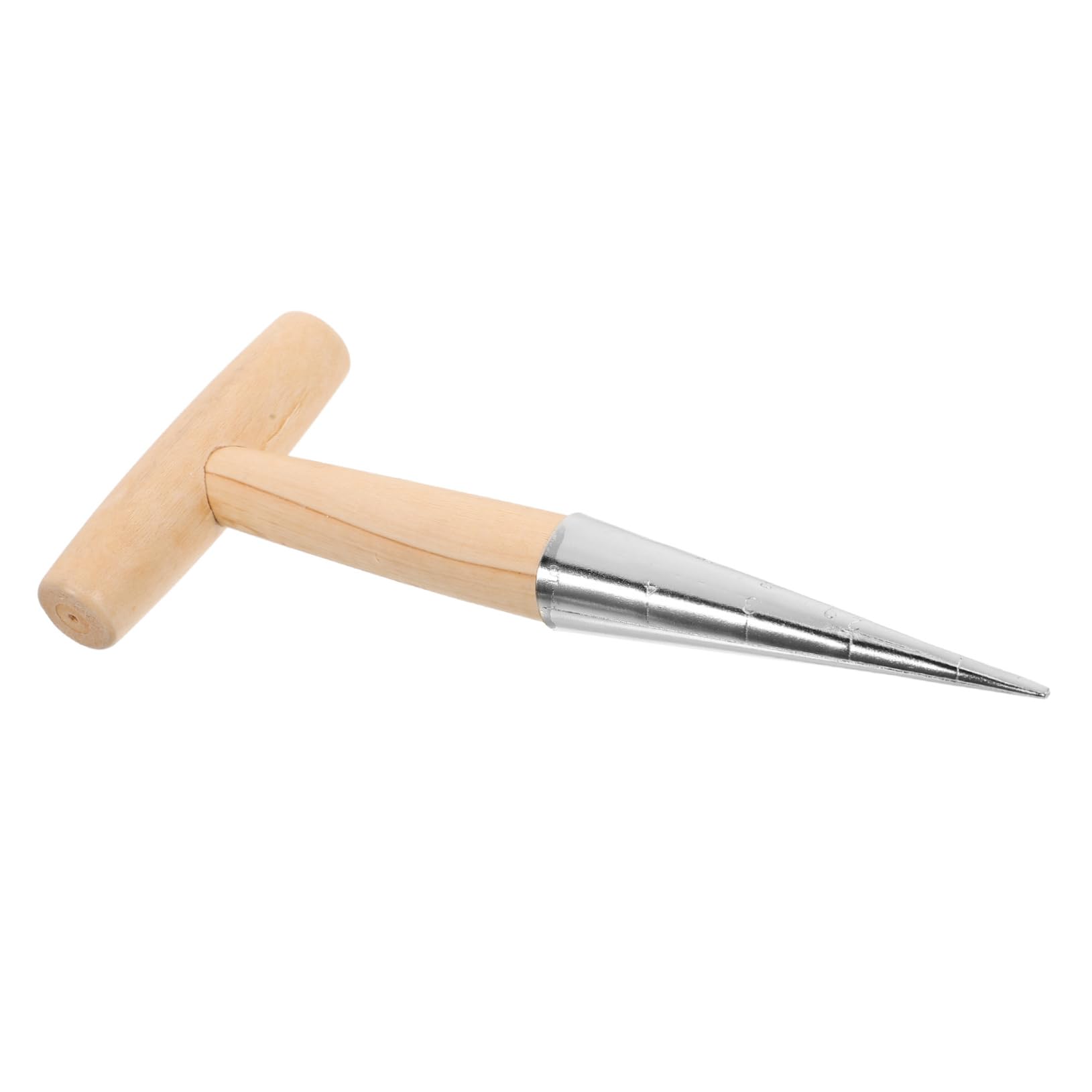 balacoo 3pcs Garden Hand Tools Dibber for Planting Soil Puncher Portable Wooden Handle Easy to Use for Soil Leveling Punching