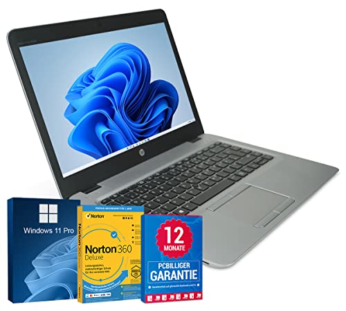 HP EliteBook 840 G3 14' Laptop Intel Core i5-6200U@ fino a 2,8 GHz 8 GB 256 GB SSD con Windows 11 Pro & GRATIS software antivirus Webcam inclusa 12 mesi (ricondizionato), (PCB2-334991683)