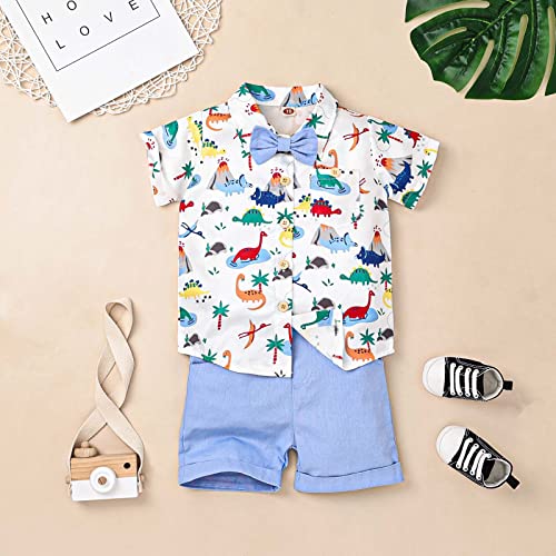 Image of Toddler Baby Boy Clothes Summer Outfits Shorts Set 12 Months-4T