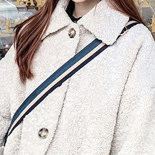 Wide Shoulder Strap Adjustable Replacement Belt Crossbody Canvas Strap Purse Straps Shoulder Bag Belt Strap Changeable Strap Bag with Metal Swivel Hooks Luggage Straps Long Straps for Handbags Bags