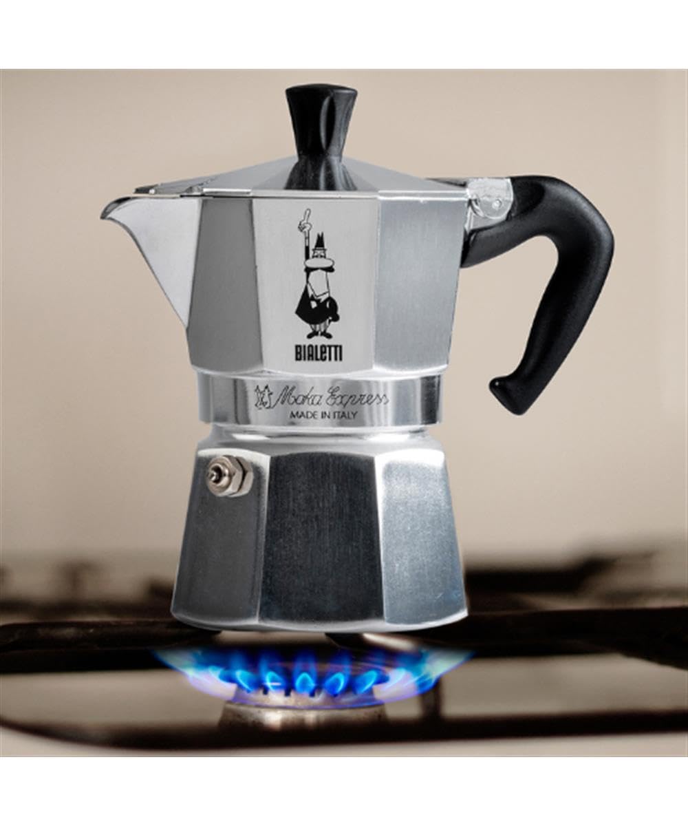 Amazon｜Bialetti Moka Express Stovetop Percolator 6 Cups シルバー 
