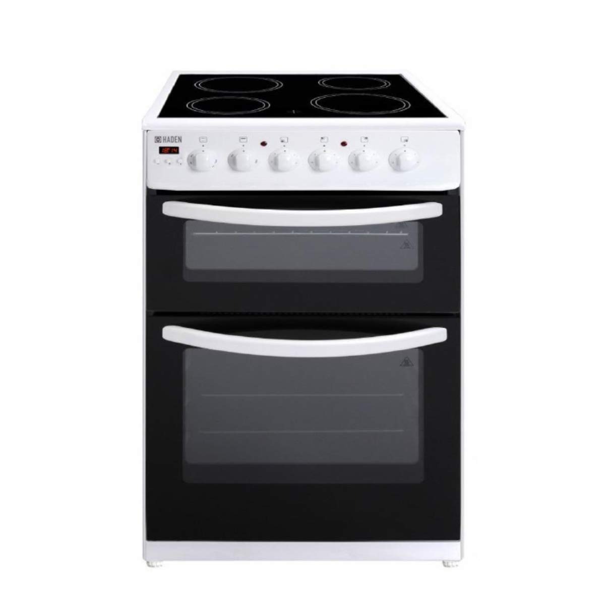 Haden HES50W Electric Cooker – Freestanding 52 Litre Cooker with 4 Solid Plate Rings - Single Cavity Oven - 50cm, White — view 6