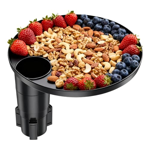 Plateau de voiture pour porte-gobelet extensible et réglable pour repas en route