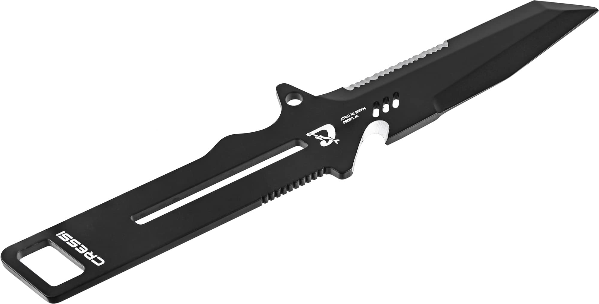 Cressi Kai & Mini Knife - Coltello Professionale Multiuso per Immersioni, Nero, Unisex Adulto