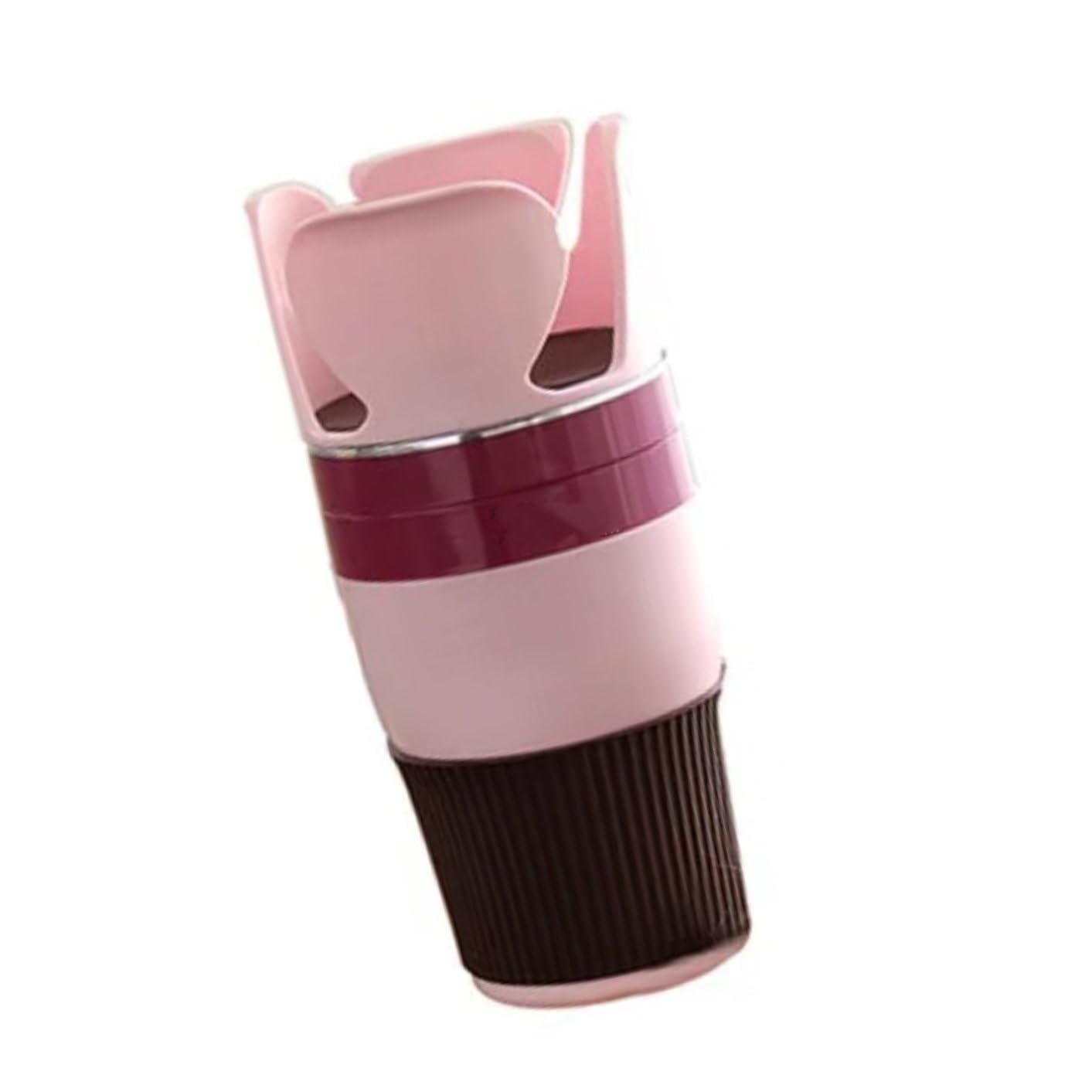 OTOZUMCar Cup Holder Cup Stand Sunglasses Phone Organizer Drinking Bottle Holder Bracket Car Styling Car Multifunction Cup Holder Adjustable(Pink)