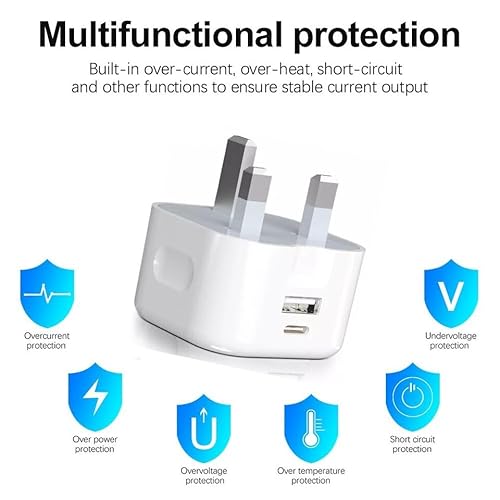 Fast Charger 20W Dual Ports USB Type C Wall Plug For Samsung Galaxy Tab S6 Lite/A9/A9+/S9 FE/S9/S9 Plus/S9 Ultra/S9 FE/S9 FE+/S8/S8+/S8 Ultra USB 18W QC 3.0 Non-Foldable Mains Charging Adapter UK Fast Charger 20W Dual Ports USB Type C Wall Plug For Samsung Galaxy Tab S6 Lite/A9/A9+/S9 FE/S9/S9 Plus/S9 Ultra/S9 FE/S9 FE+/S8/S8+/S8 Ultra USB 18W QC 3.0 Non-Foldable Mains Charging Adapter UK