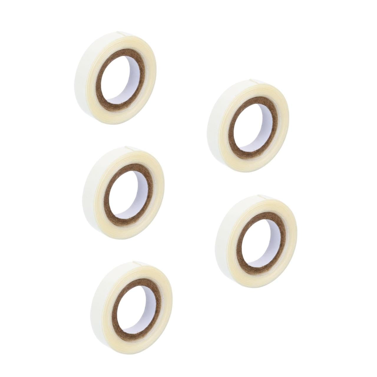 Healeved 5rollos Cinta Adhesiva Doble Cara Para Pelucas y Extensiones De Cabello Yards Fina y Ligera Fija Seguridad y Discreción Para Diversos Estilos De Peinados