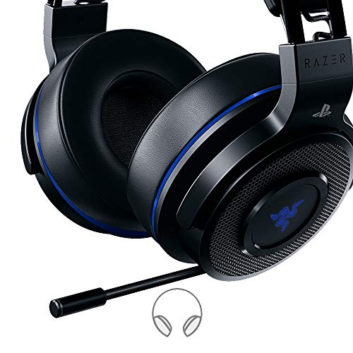 Razer-Thresher-PlayStation-Auriculares-inalambricos-para-juegos-PS4-PS5-y-PC-inalambricos16-horas-de-duracion-de-la-bateriacontrol-en-los-auricularesalmohadillas-de-cuero-artificialnegro-azul