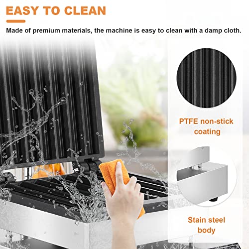 Electric Churro Maker Machine Churrera Churro Maker Spanish Churro Maker Latin Fruit Donut Machine Nonstick Waffle Stick Maker 8Grids 110V