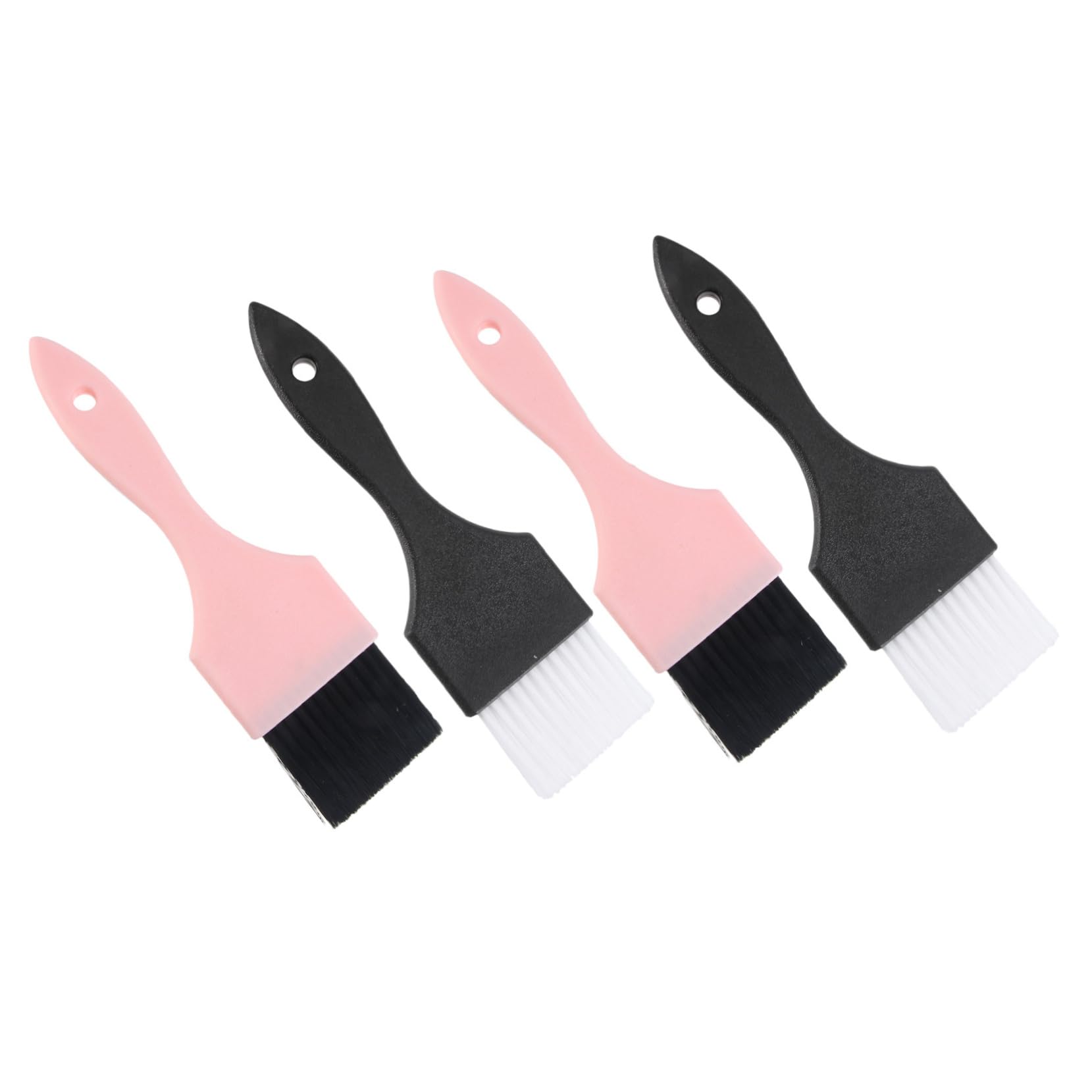 TOVINANNA 4pcs Hair Coloring Brush Set Dyeing Hair Tool Kit Tinting Brush for Salon Easy Use Clean Comfortable Handle Pc Plastic Fiber Material Random