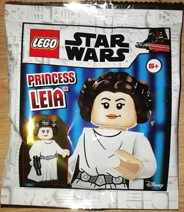 Miniatura 3 de LEGO Star Wars Minifigura de la princesa Leia con pistola Blaster y capa morada