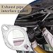 WINUERK 2Pcs Car Exhaust Gasket, Ultra Seal 2-Bolt 3-Inch Exhaust Flange Gasket, Reinforced High Temperature Gasket Exhaust Flange Gasket, Car Accessories Repalcement for OEM#120-06310-000202 (3IN)