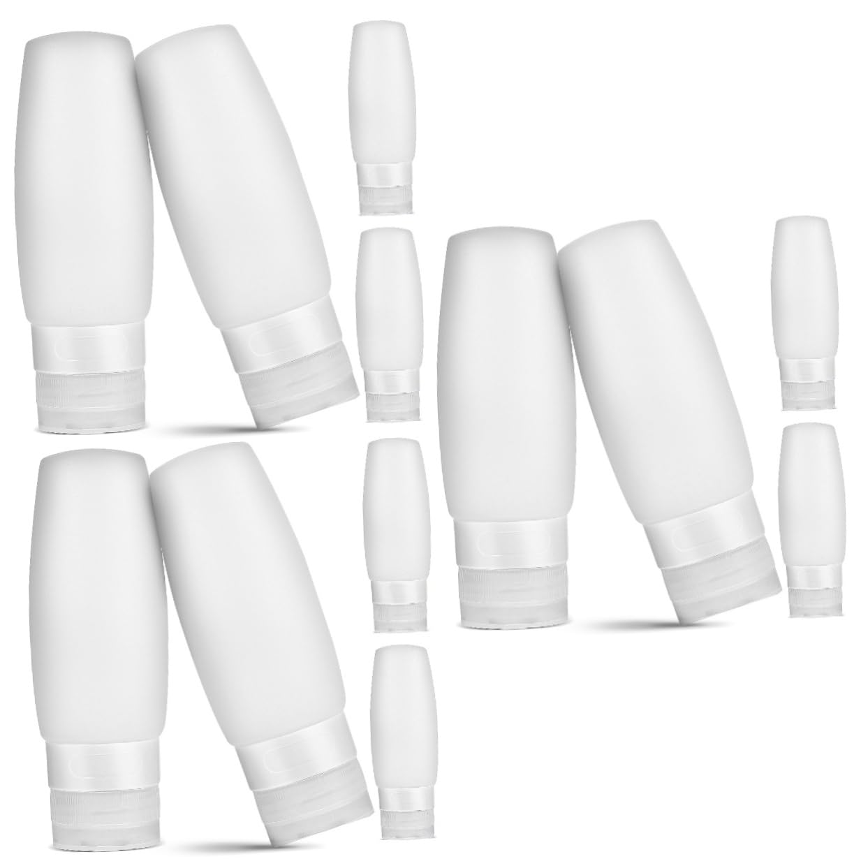 Baluue 12pezzi Bottiglie Ricaricabili Contenitori Squeeze Impermeabili Per Shampoo e Cosmetici Per e